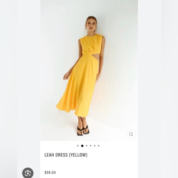 Runway Scout Leah Dress (COLOR : BUTTER) - Picture 1 of 2